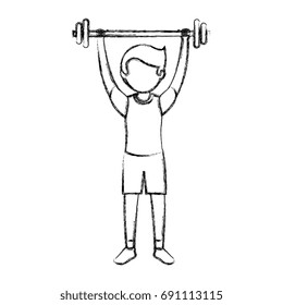 avatar man weight lifting