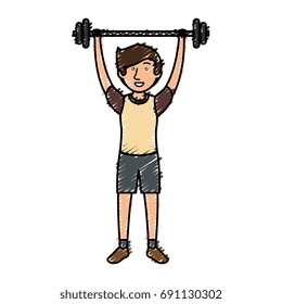 avatar man weight lifting