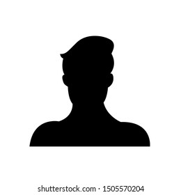 Avatar men icon, logo isolated on white background