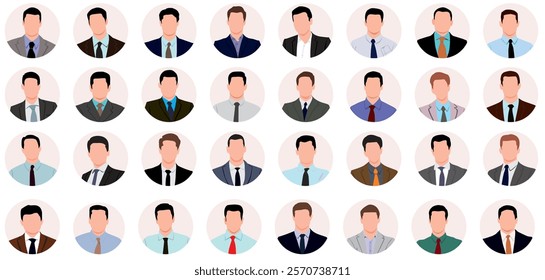 Avatar of Men and women. Avatar, user profile, person icon, profile picture. Suitable for social media profiles, icons, screensavers and web page. 