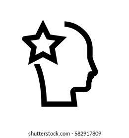 Avatar mini line, icon, background and graphic. The icon is black and white, linear  flat, vector, pixel perfect, minimal, suitable for web and print. 