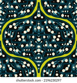 Avatar Ogee - DARK green blue