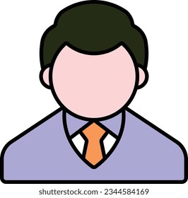 avatar people businessman person user Outline