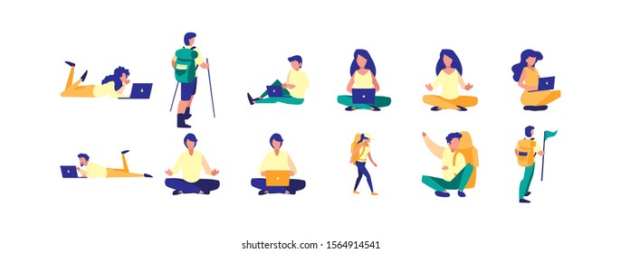 avatar people icon set pack, High Quality variety symbols Vector illustration