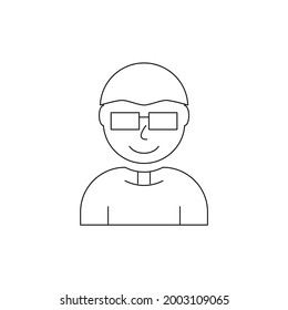 símbolo de negocio de usuario plano de vectores de personas de avatar 