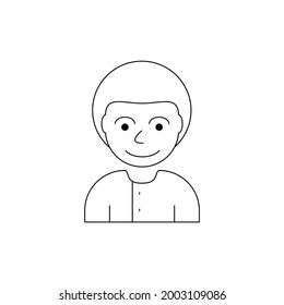 símbolo de negocio de usuario plano de vectores de personas de avatar 