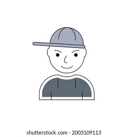 símbolo de negocio de usuario plano de vectores de personas de avatar 