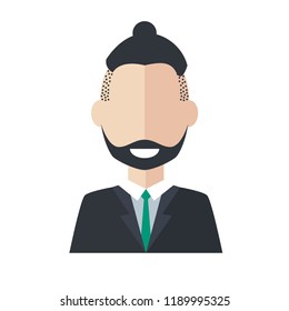 Avatar person concept represented by man icon.