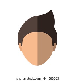 Avatar person concept represented by man icon. isolated and flat illustration 