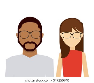 avatar person design, vector illustration eps10 graphic 
