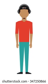 avatar person design, vector illustration eps10 graphic 