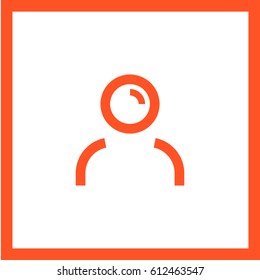 avatar person line vector icon