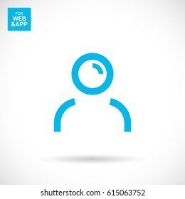 avatar person line vector icon