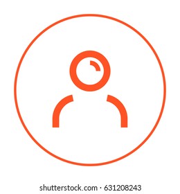 avatar person line vector icon