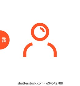 avatar person line vector icon