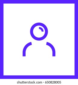avatar person line vector icon