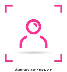 avatar person line vector icon