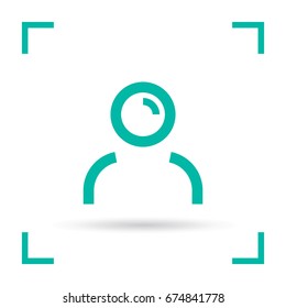 avatar person line vector icon