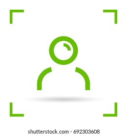 avatar person line vector icon