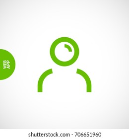 avatar person line vector icon