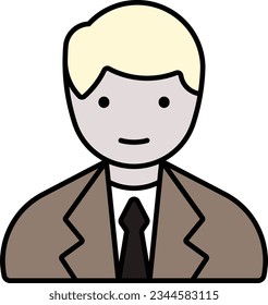 avatar person user people businessman Outline