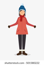avatar person with winter clothes
