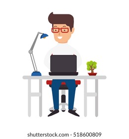 avatar person working icon