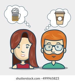 avatar persons and food design