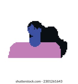 Avatar pixel characters cartoon vector icons. Face in Pixel style, isolated on white background. Game user or web profile pixel avatars of persons and people for social net portrait.