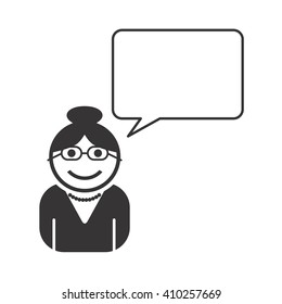 avatar portrait picture with bubble talk