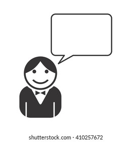 avatar portrait picture with bubble talk