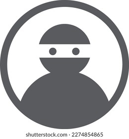 Perfil de avatar con cara y dos ojos