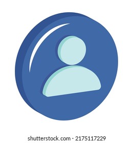 icono de perfil de avatar en fondo blanco