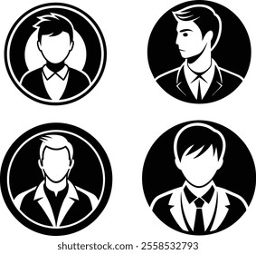 Avatar profile icon se.profile icon.icon set for men and women.