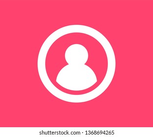 Avatar profile icon. Vector illustration in flat style.