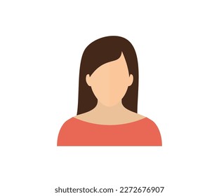 Avatar profile picture icon including female. User member, People icon in flat style. User profile, website and app design and development, vector design and illustration.
