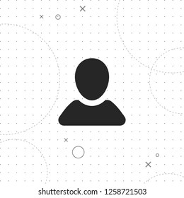 Avatar, Profile vector best flat icon on texture background , EPS 10