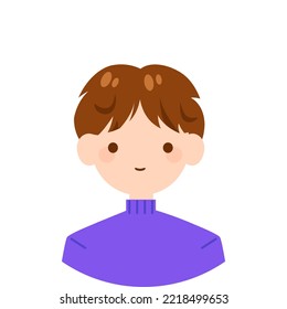 Avatar profile. Vector illustrations for website, social networks, user profile icon