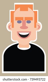 Avatar. Red head man