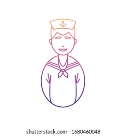 avatar sailor nolan icon. Simple thin line, outline vector of Avatars icons for ui and ux, website or mobile application