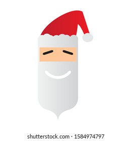 Avatar of Santa Claus icon - Vector illustration