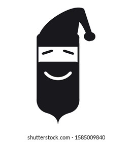 Avatar of Santa Claus icon - Vector illustration