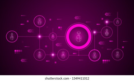 avatar scientist icon. From Avatars set
