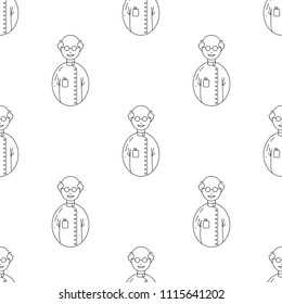 avatar scientist icon. Element of Avatars icon for mobile concept and web apps. Pattern repeat seamless avatar scientist icon. Can be used for web and mobile on white background