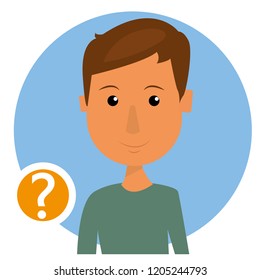 avatar search icon vector
