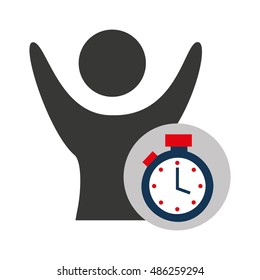 avatar silhouette athlete icon vector illustration design