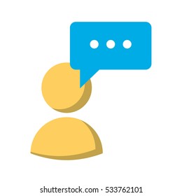 avatar speech bubble message media