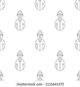 avatar teacher icon. Element of Avatars icon for mobile concept and web apps. Pattern repeat seamless avatar teacher icon. Can be used for web and mobile. Premium icon on white background