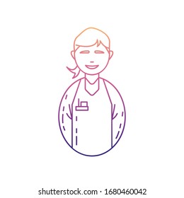 avatar teacher nolan icon. Simple thin line, outline vector of Avatars icons for ui and ux, website or mobile application