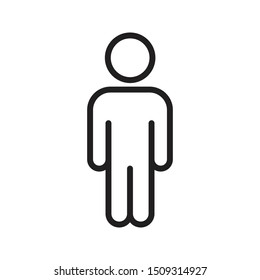 avatar thin line vector icon